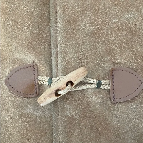 London Fog | Rare Vintage Suede Toggle Duffle Coat - Picture 5 of 12